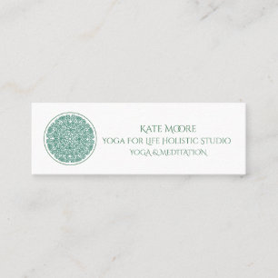 Yoga Mandala Symbol Of Universe Mini Business Card