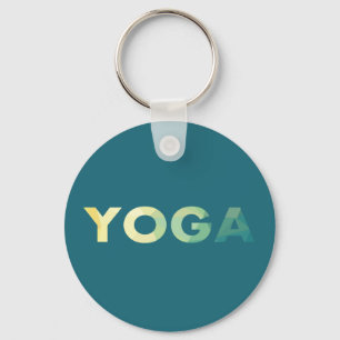 Yoga Mandala text Key Ring