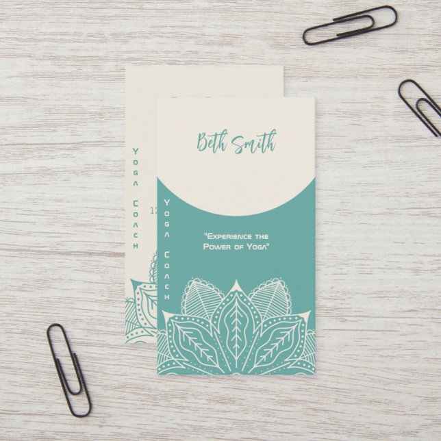 Yoga Master - Customised Training Business Card (Front/Back In Situ)