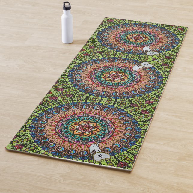 Yoga Mat 2 "Phi" (hand drawn, colour) (In Situ)