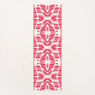 Yoga Mat, An elegant pink white classic design Mat