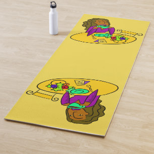 Yoga Mat Colourful Time for Coffee