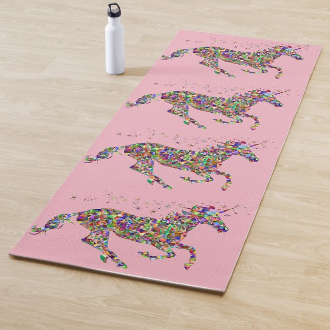 Yoga Mat Colourful Unicorn (In Situ)