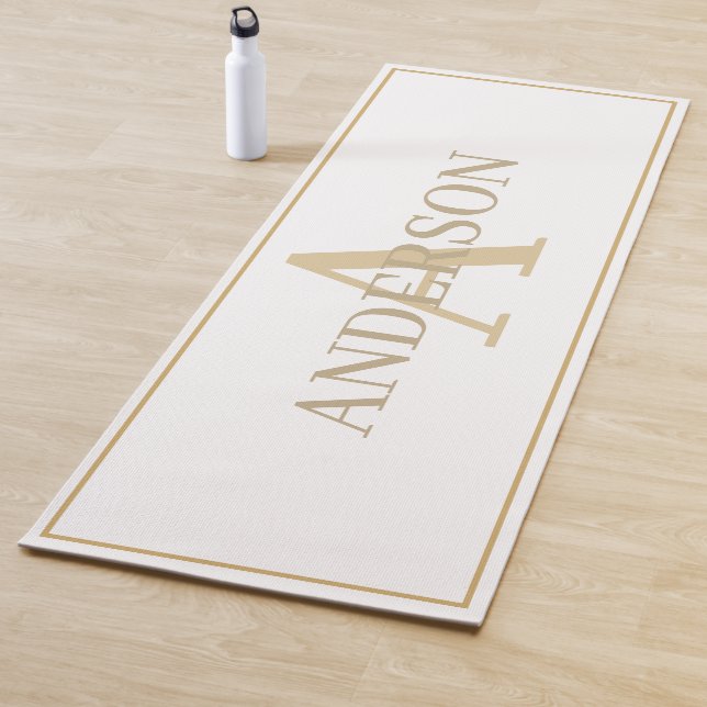 Yoga Mat - Customize Monogram Name (In Situ)