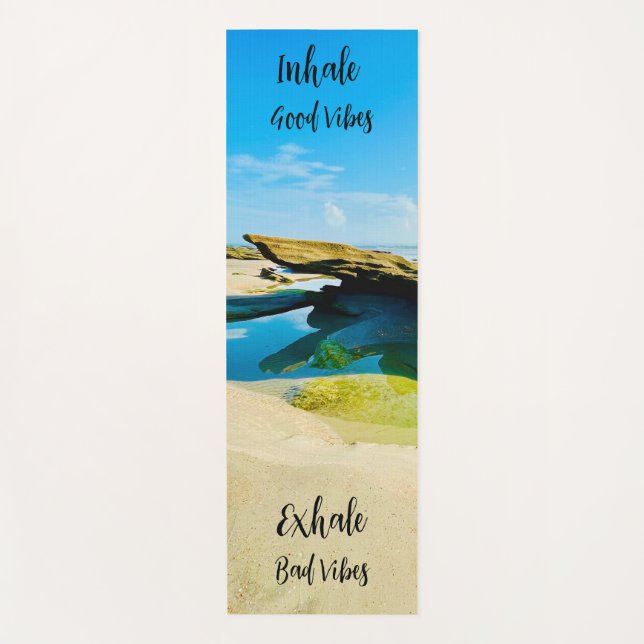 Yoga mat Good Vibes shoreline beach mat (Front)