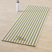 Yoga Mat | Personalised Striped Custom Name