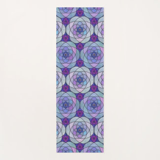 Yoga Mat with jewel-toned mandala