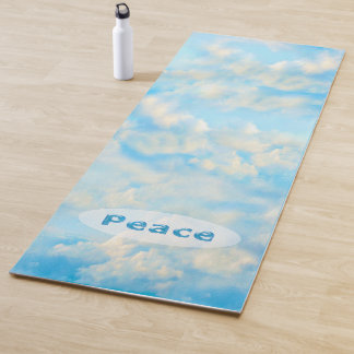 Yoga Mat with Peaceful Clouds