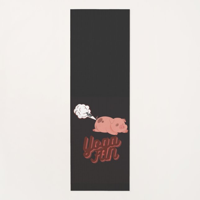 Yoga Mat - Yoga Pig Fart (Front)