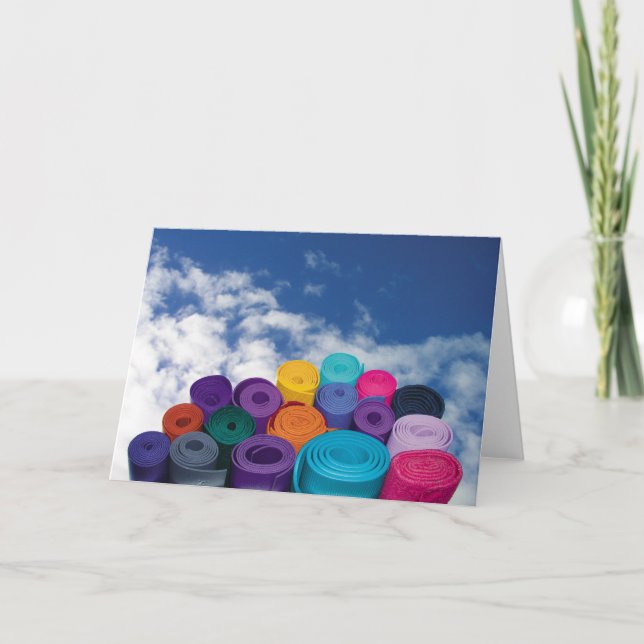 Yoga mats card (Front)