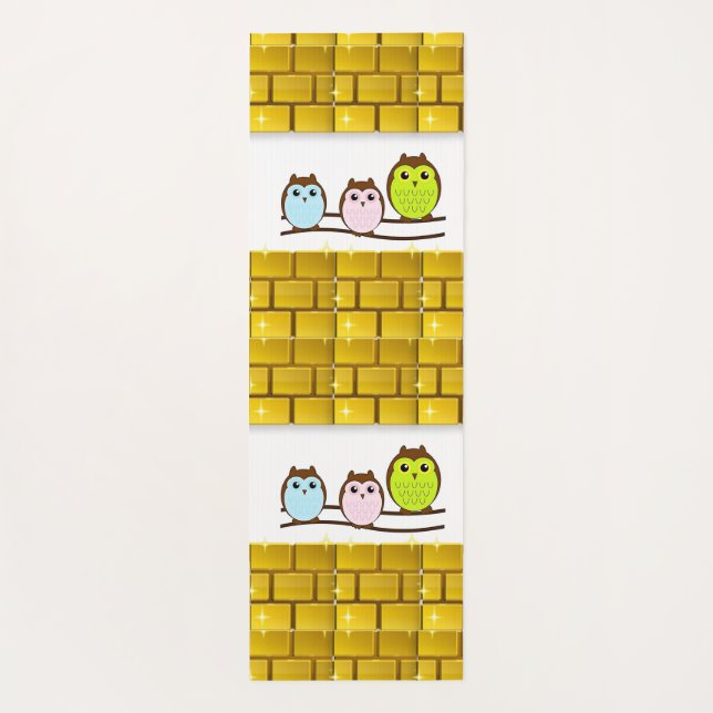Yoga Mats Owl (Back)