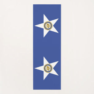 Yoga Mats with flag of Houston, USA