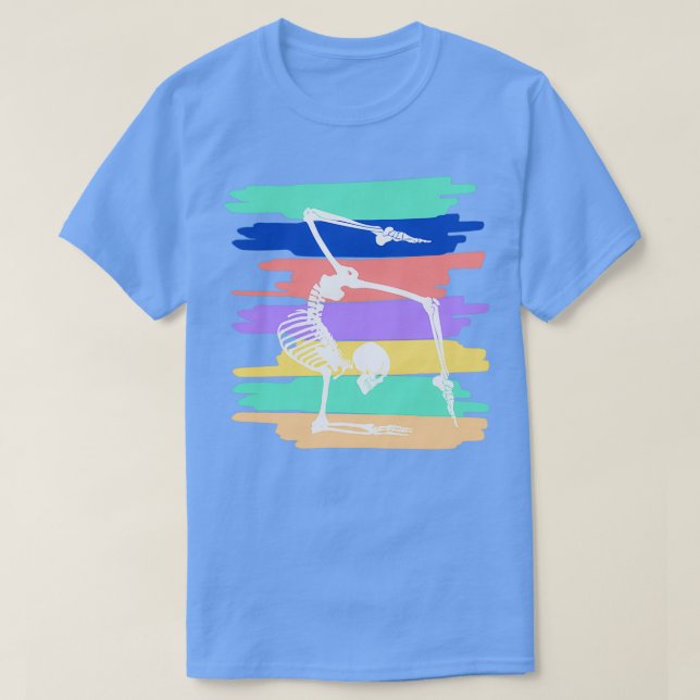Yoga meditating skeleton T-Shirt (Design Front)