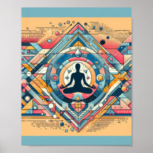 Yoga Meditation Art Poster