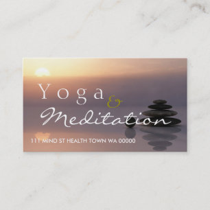 YOGA Meditation Balance Instructor Health Spirit Business Card