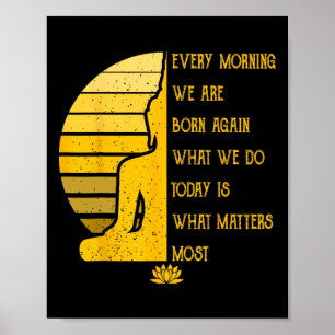 Yoga Meditation Buddha Gift Yoga Teacher Poster