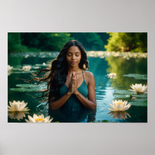 YOGA - MEDITATION - CARPE DIEM - WELLNESS POSTER