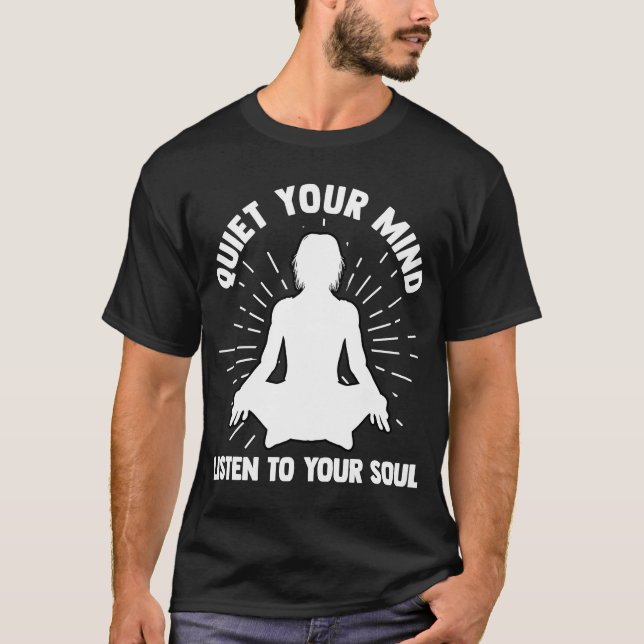 Yoga Meditation Exercise Stretch Gym T-Shirt (Front)