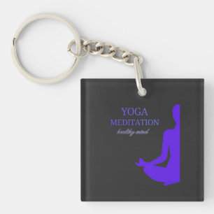 Yoga & Meditation for a Healthy Mind Key Ring