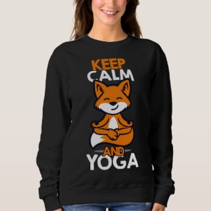 Yoga Meditation Fox Sweatshirt