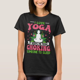 Yoga Meditation - I Love Yoga Lotus Flower Zen Yog T-Shirt
