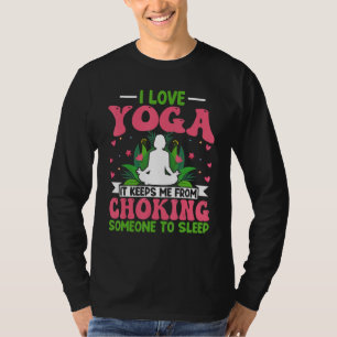 Yoga Meditation - I Love Yoga Lotus Flower Zen Yog T-Shirt