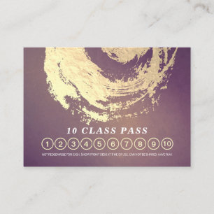 Yoga Meditation Instructor Class Pass Loyalty Card