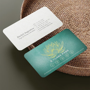 Yoga Meditation Instructor Class Pass Loyalty Card