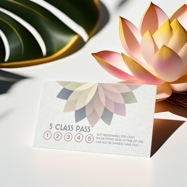 Yoga Meditation Instructor Class Pass Loyalty Card (Creator Uploaded)