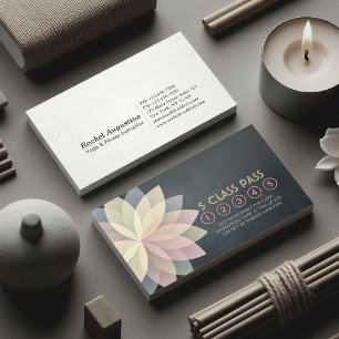 Yoga Meditation Instructor Class Pass Loyalty Card