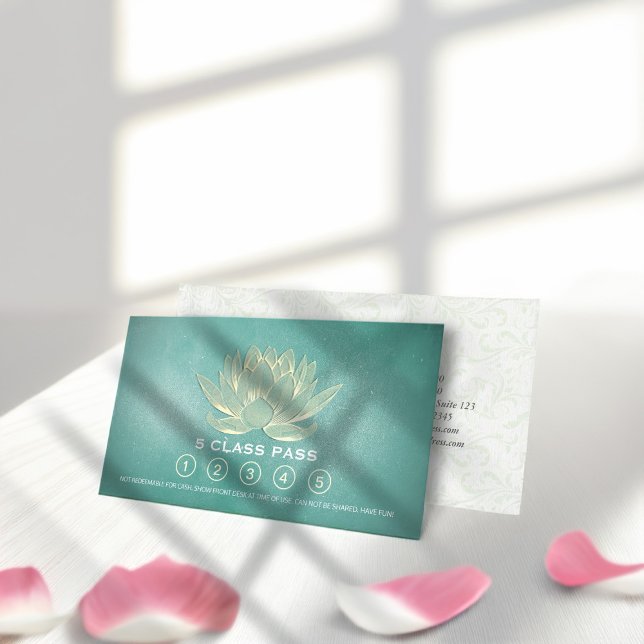 Yoga Meditation Instructor Class Pass Loyalty Card (Creator Uploaded)