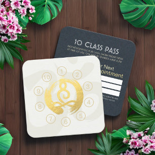 Yoga Meditation Instructor Class Pass Loyalty Card