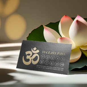 Yoga Meditation Instructor Class Pass Loyalty Card