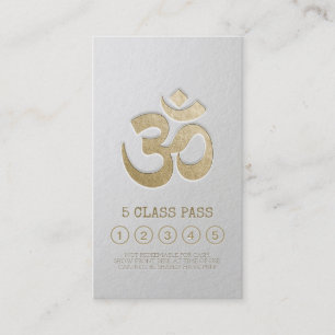 Yoga Meditation Instructor Class Pass Loyalty Card