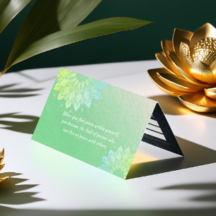 Yoga Meditation Instructor Gold Mandala Price List Business Card