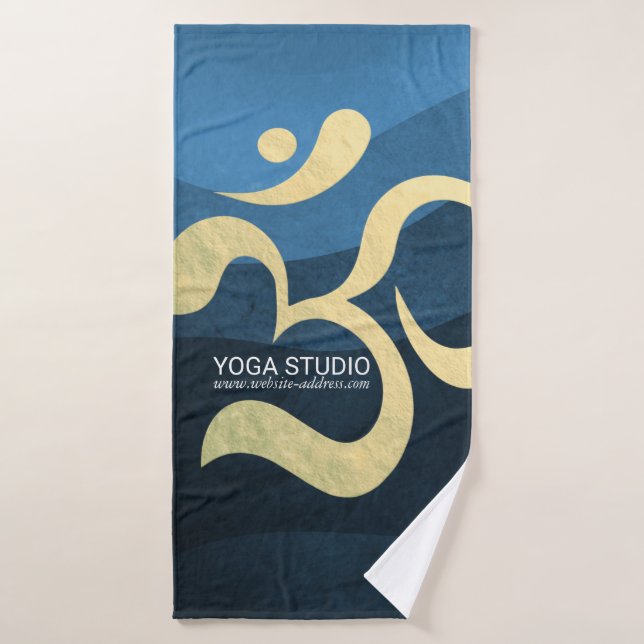 Yoga Meditation Instructor Life Coach OM Quotes Bath Towel Set (Bath Towel)