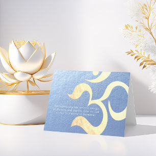 Yoga Meditation Instructor Life Coach OM Quotes Card