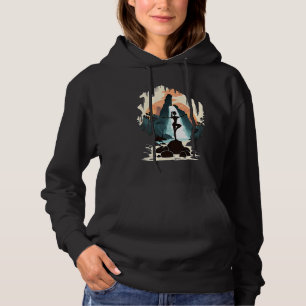 Yoga Meditation Instructor Mom Doing Yoga In Water Hoodie