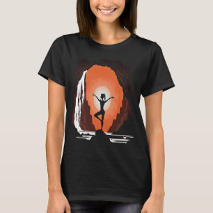 Yoga Meditation Instructor Mum Doing Yoga In Water T-Shirt