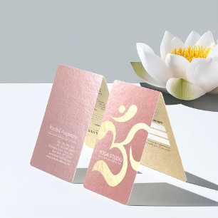 Yoga Meditation Instructor OM Symbol Price List Business Card