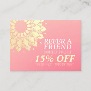 YOGA Meditation Instructor Referral Gold Mandala