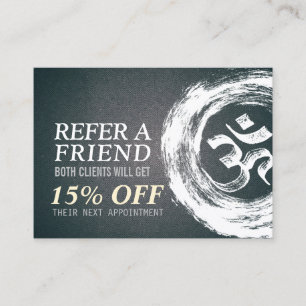 YOGA Meditation Instructor Referral OM ZEN Symbols