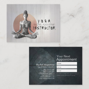 Yoga Meditation Instructor Reiki Master Lotus Pose Appointment Card