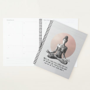 Yoga Meditation Instructor Reiki Master Lotus Pose Planner