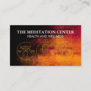 Yoga Meditation Logos Business Card