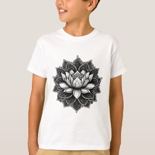 Yoga Meditation Lotus Flower On Mandala Lotus Flow T-Shirt