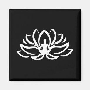 Yoga Meditation Lotus Magnet