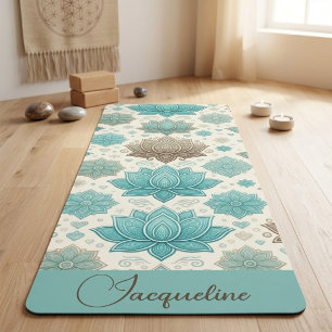 Yoga Meditation Mindfulness Sacred Lotus Spiritual Mat