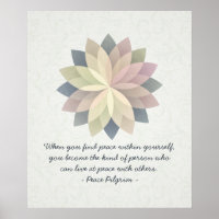YOGA Meditation Quotes Colourful Lotus Mandala Sig