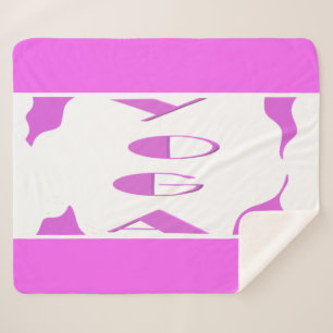 Yoga meditation relaxation pale purple white yoga sherpa blanket